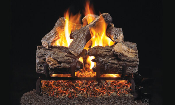 Burnt Rustic Oak - Real Fyre